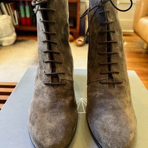COCLICO Dark Grey Suede Lace-up Boot